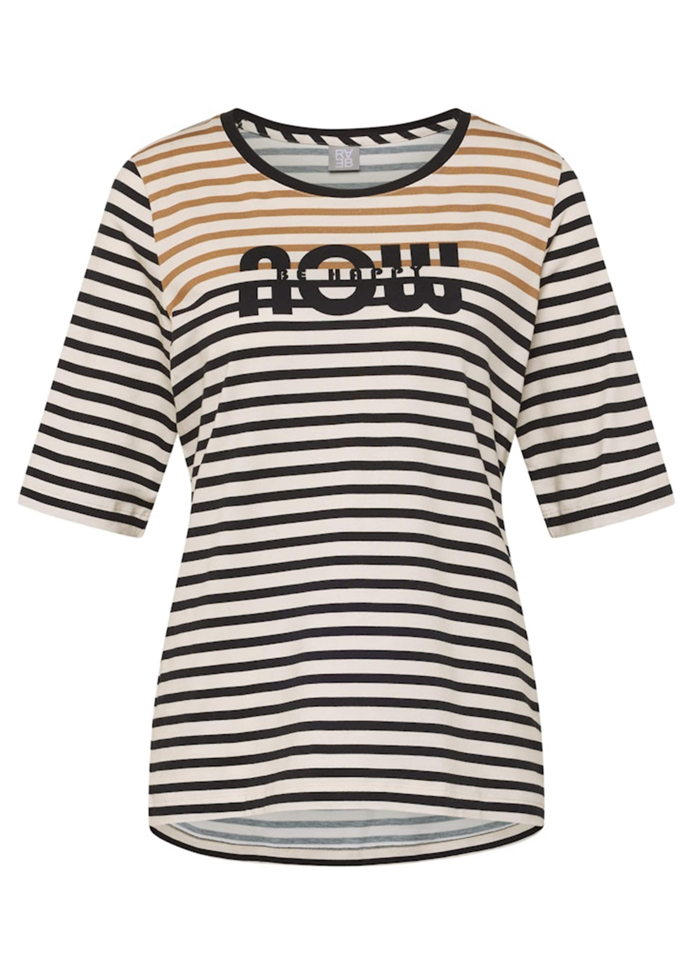 T-shirt à rayures avec inscription scintillante