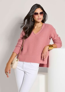 Pull en cachemire à bords roulottés thumbnail 5
