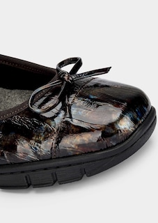 Ballerines en cuir verni structuré thumbnail 3