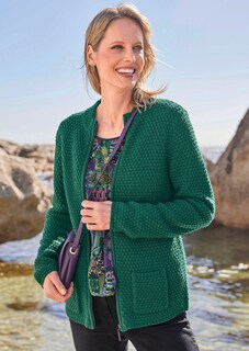 Strickjacke mit 3D-Effekt-Struktur thumbnail 7