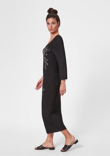 Midikleid mit Stickerei und Pailletten thumbnail 5