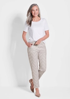 Gemusterte Jersey-Hose BELLA thumbnail 2