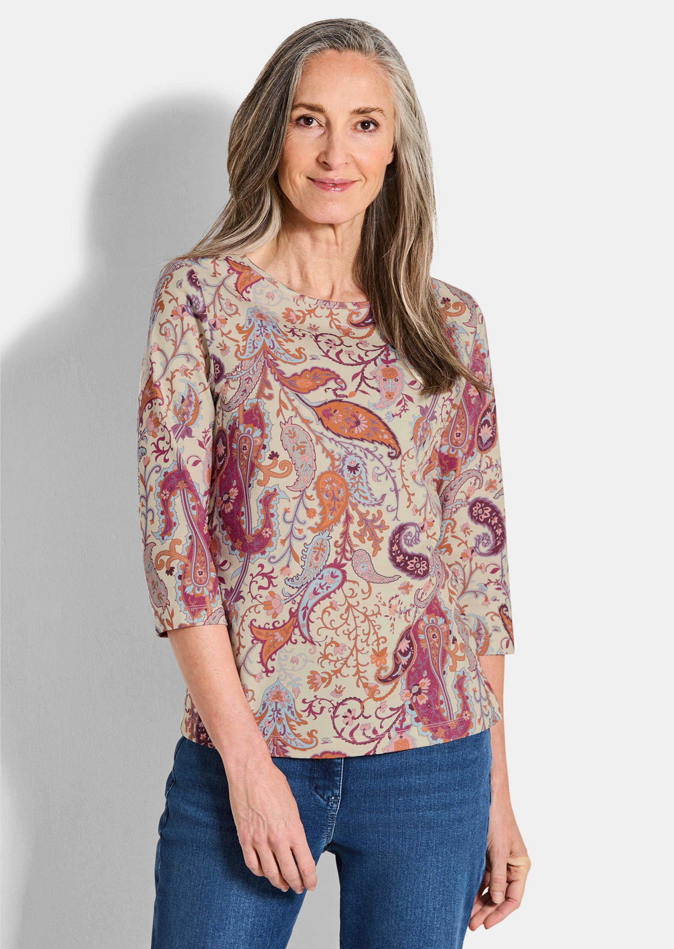 Comfortabel shirt van katoenjersey