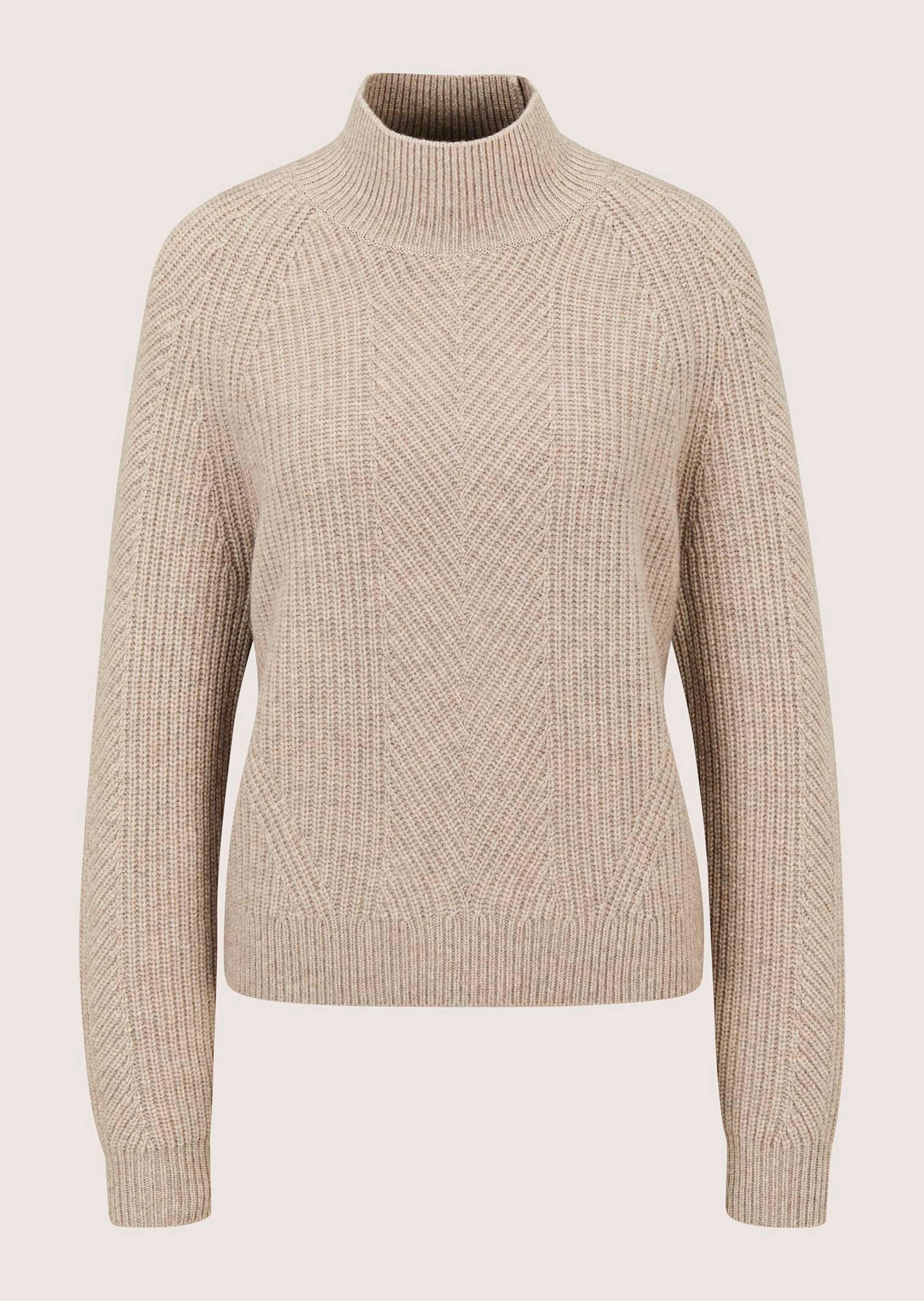 Weicher Pullover mit Stehkragen