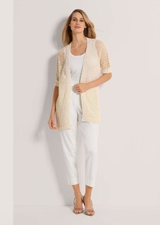 Lange Strickjacke mit Glanz-Effekt thumbnail 3