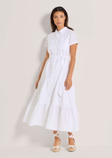 Hemdblusenkleid mit kurzen Ärmeln thumbnail 2