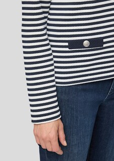 Shirtjacke aus Jersey mit Druckknöpfen thumbnail 5