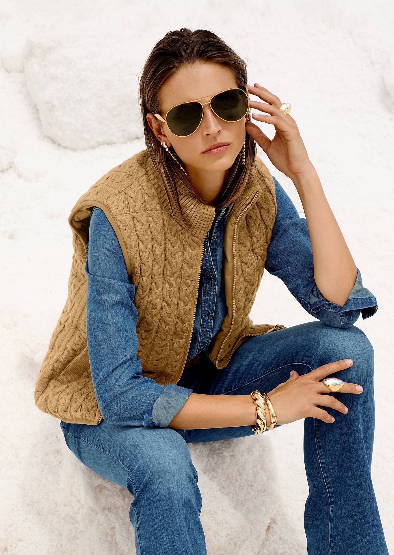 Omkeerbare bodywarmer