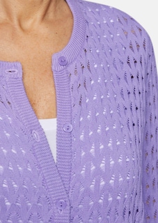 Trageangenehme Ajourstrickjacke thumbnail 5