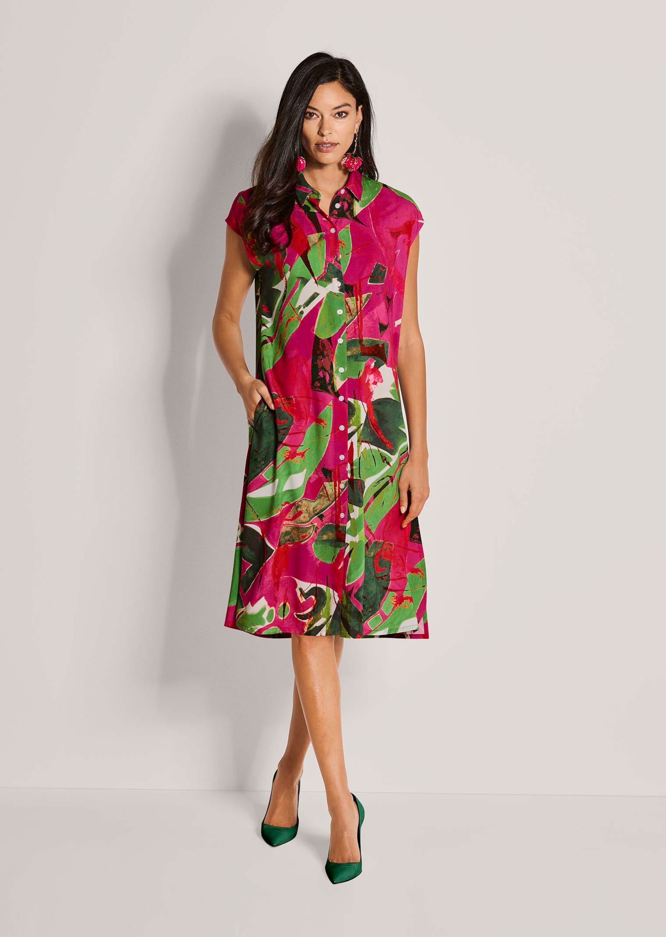 Blusenkleid aus softer Viskose
