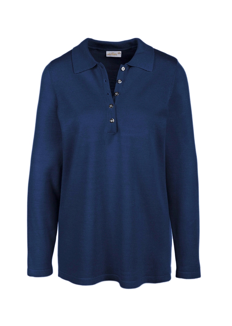 Unkomplizierter Pullover mit Polokragen