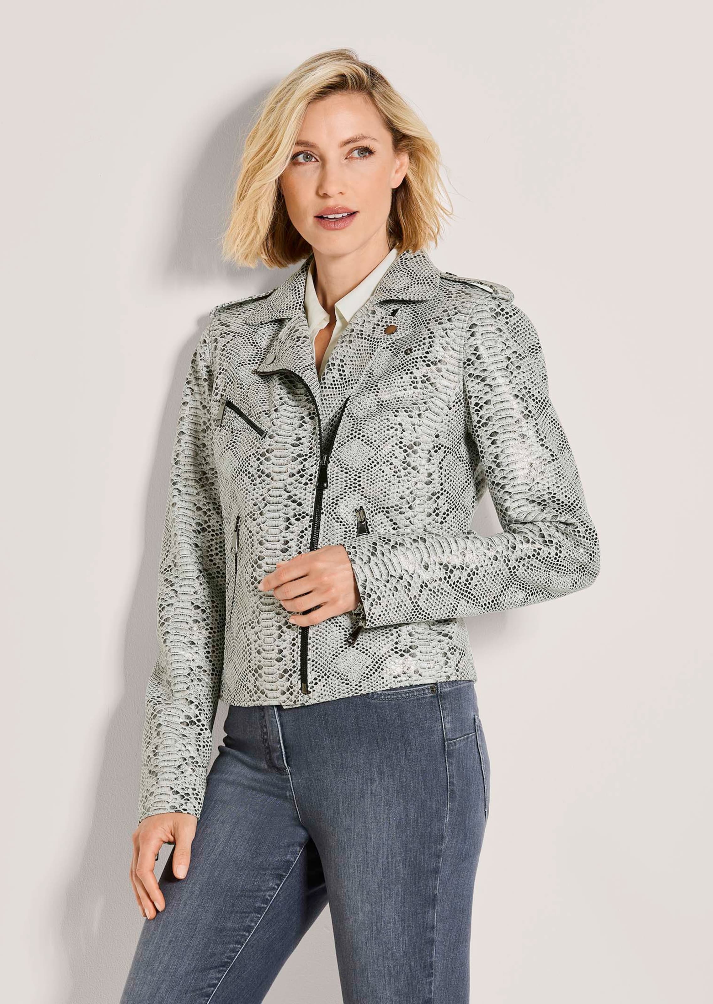 Veste. Cuir velours de chèvre