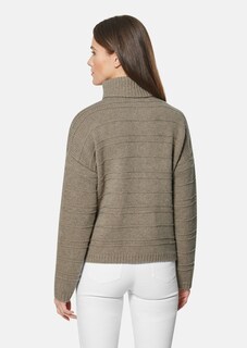 Rollkragen-Pullover mit dezenten Strickdetails thumbnail 4