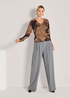 Kaschmir-Pullover mit Allover-Print thumbnail 3