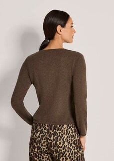 Feinstrickpullover mit Spitzenbesatz thumbnail 4