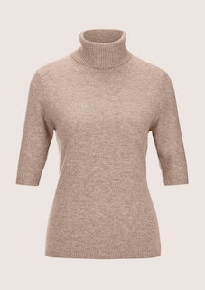 Kaschmirpullover mit Rollkragen und Halbarm thumbnail 7