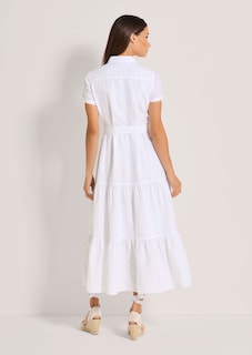 Hemdblusenkleid mit kurzen Ärmeln thumbnail 4
