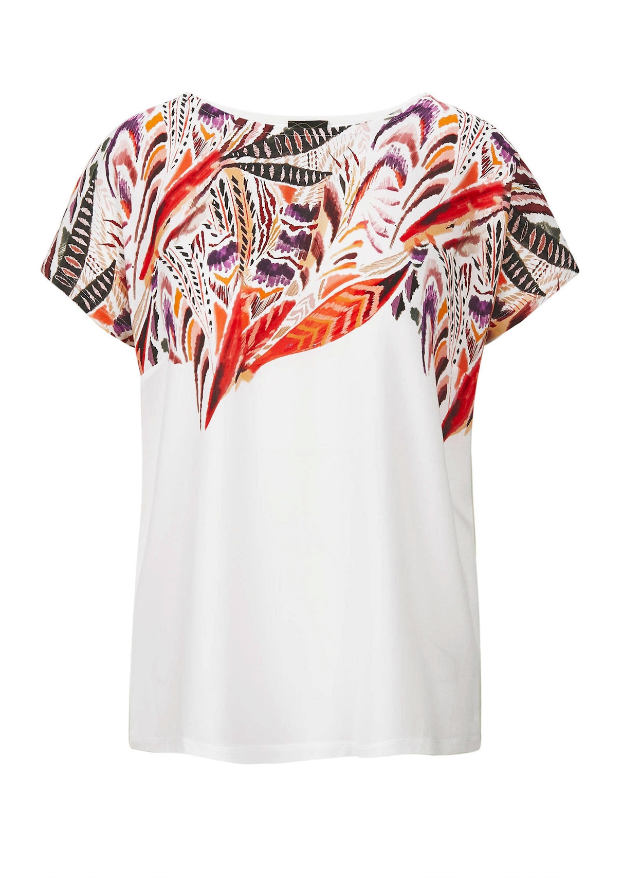Blusenshirt mit platziertem Druck