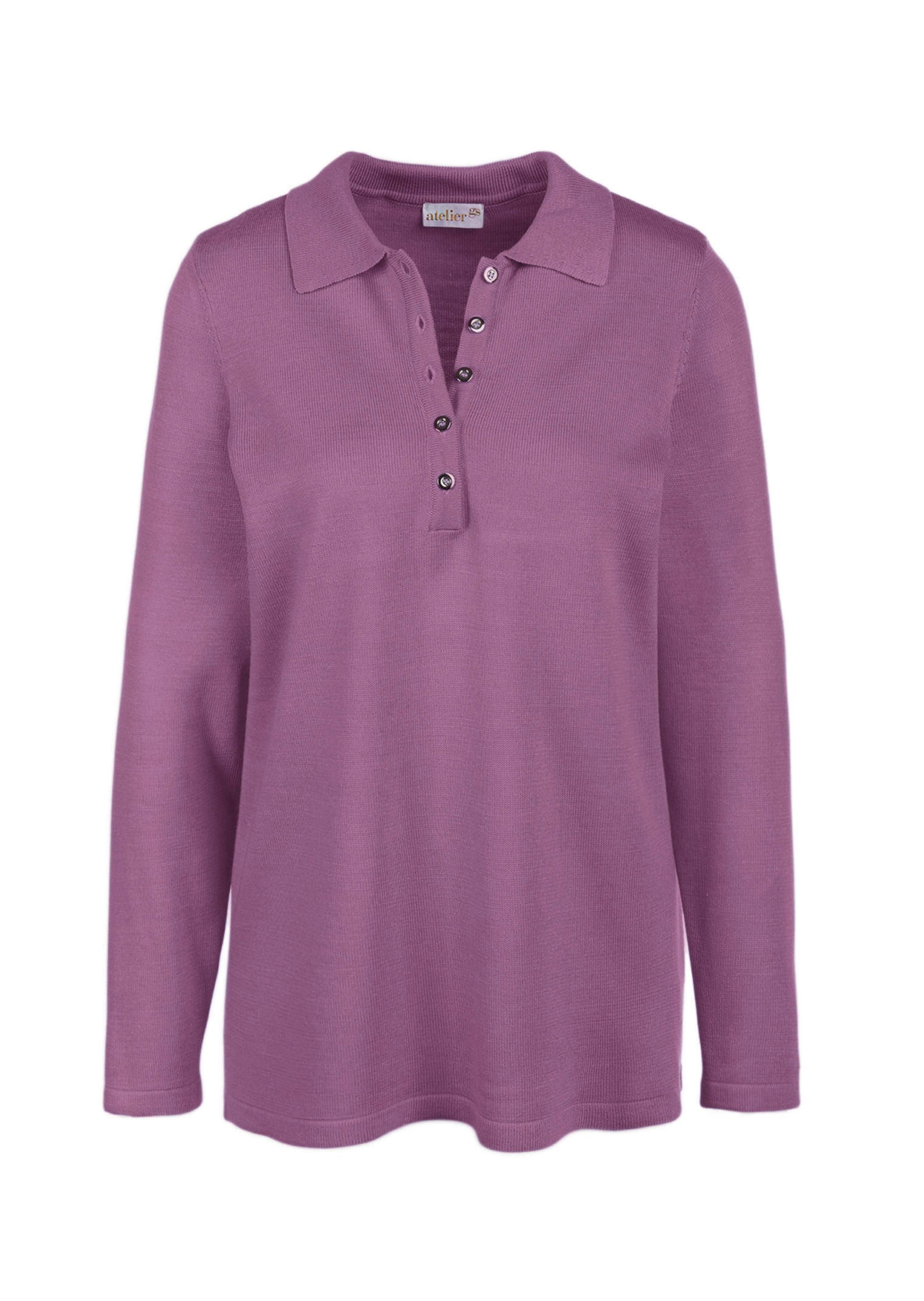 Pull sobre avec col polo