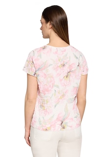 Strukturiertes Shirt mit Blumenmuster thumbnail 3