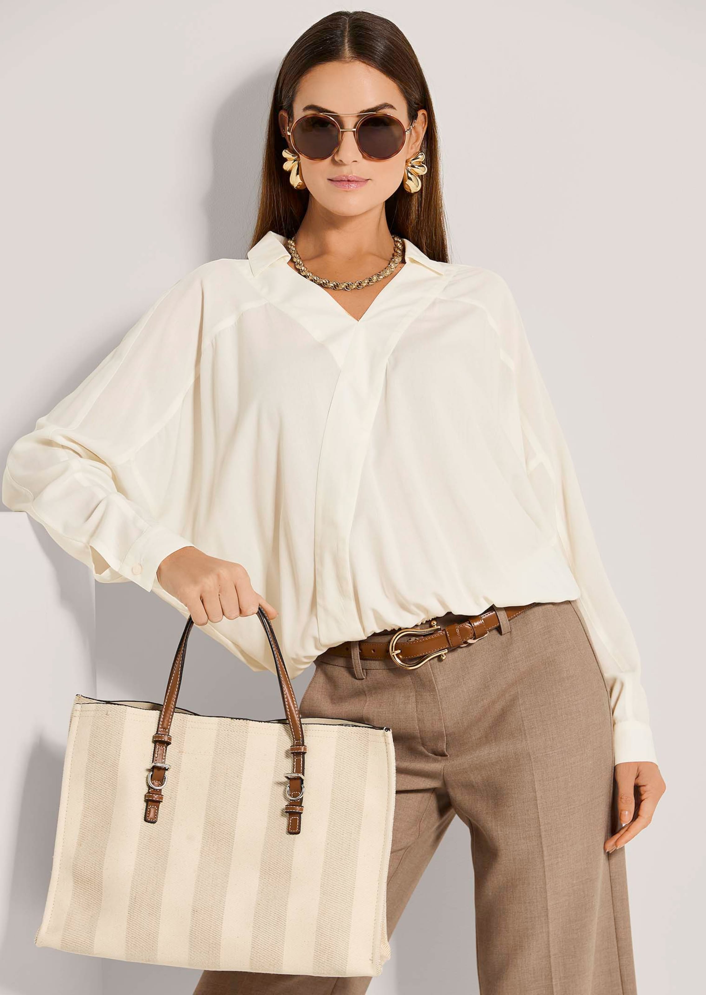 Wrap-style blouse thumbnail 5