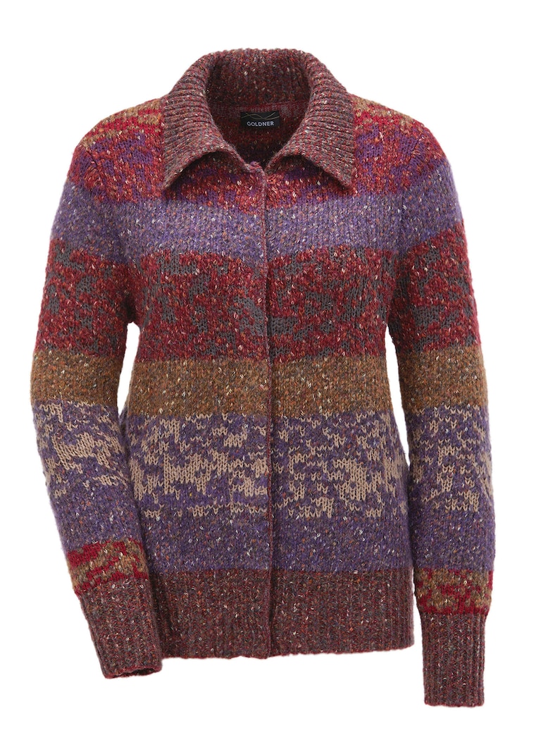 Strickjacke mit wärmender Schurwolle