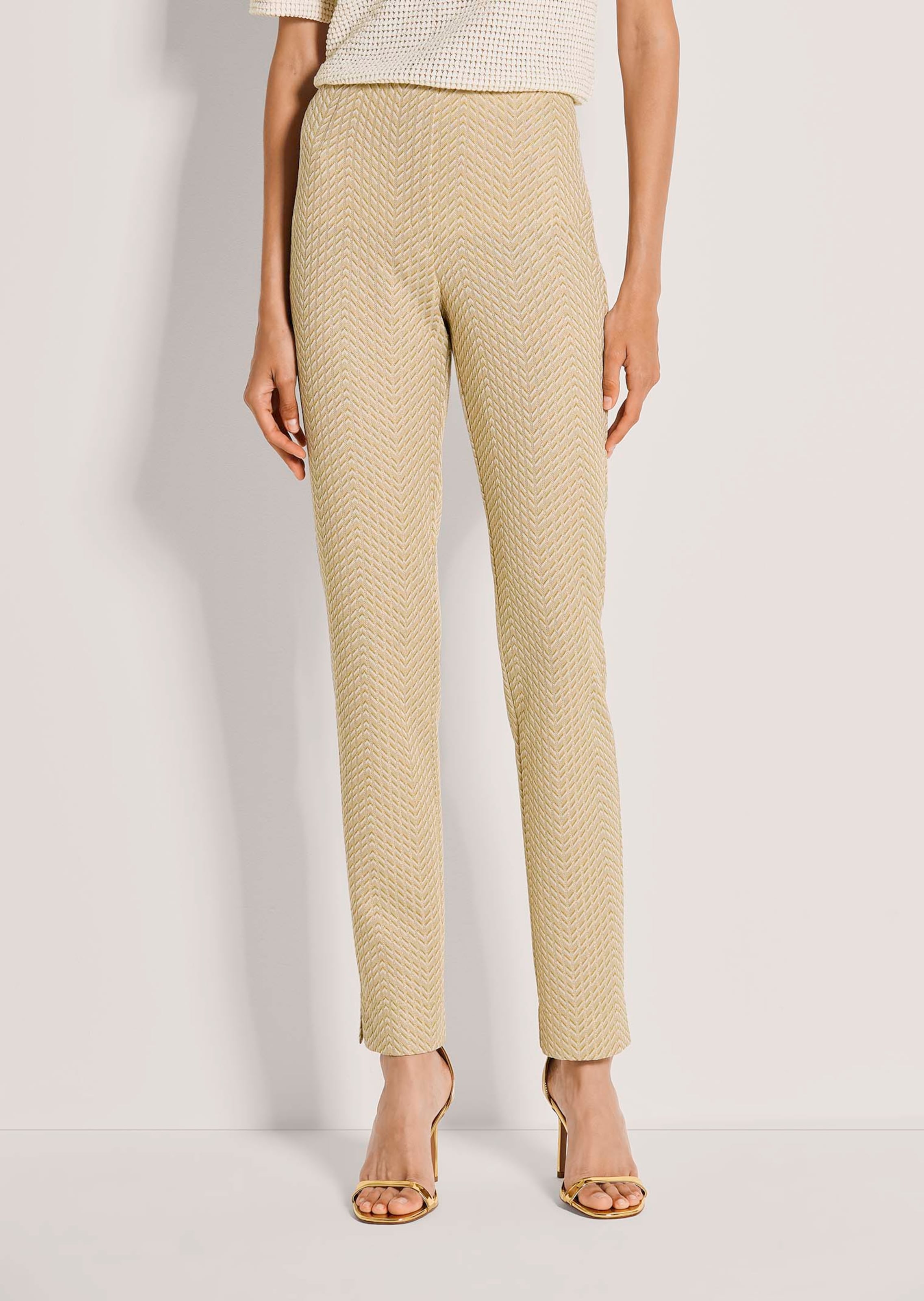 Jerseyhose im Jacquarddessin