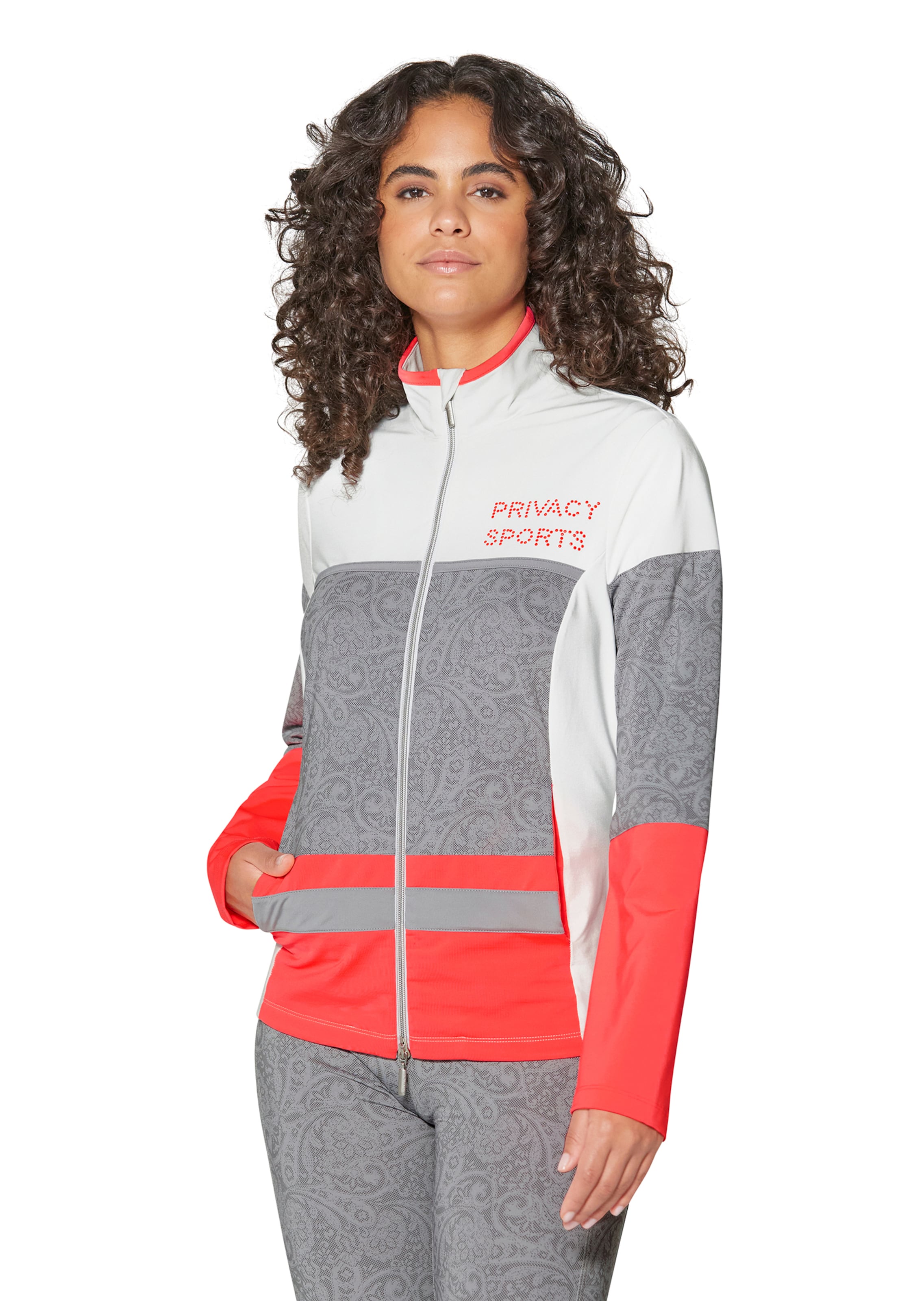 Trainingsjacke in Patchwork-Optik
