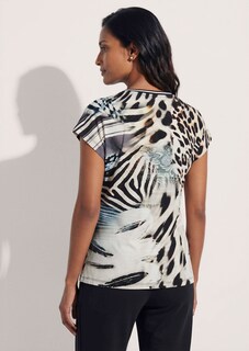 Rundhals-Shirt mit Animal-Print thumbnail 4
