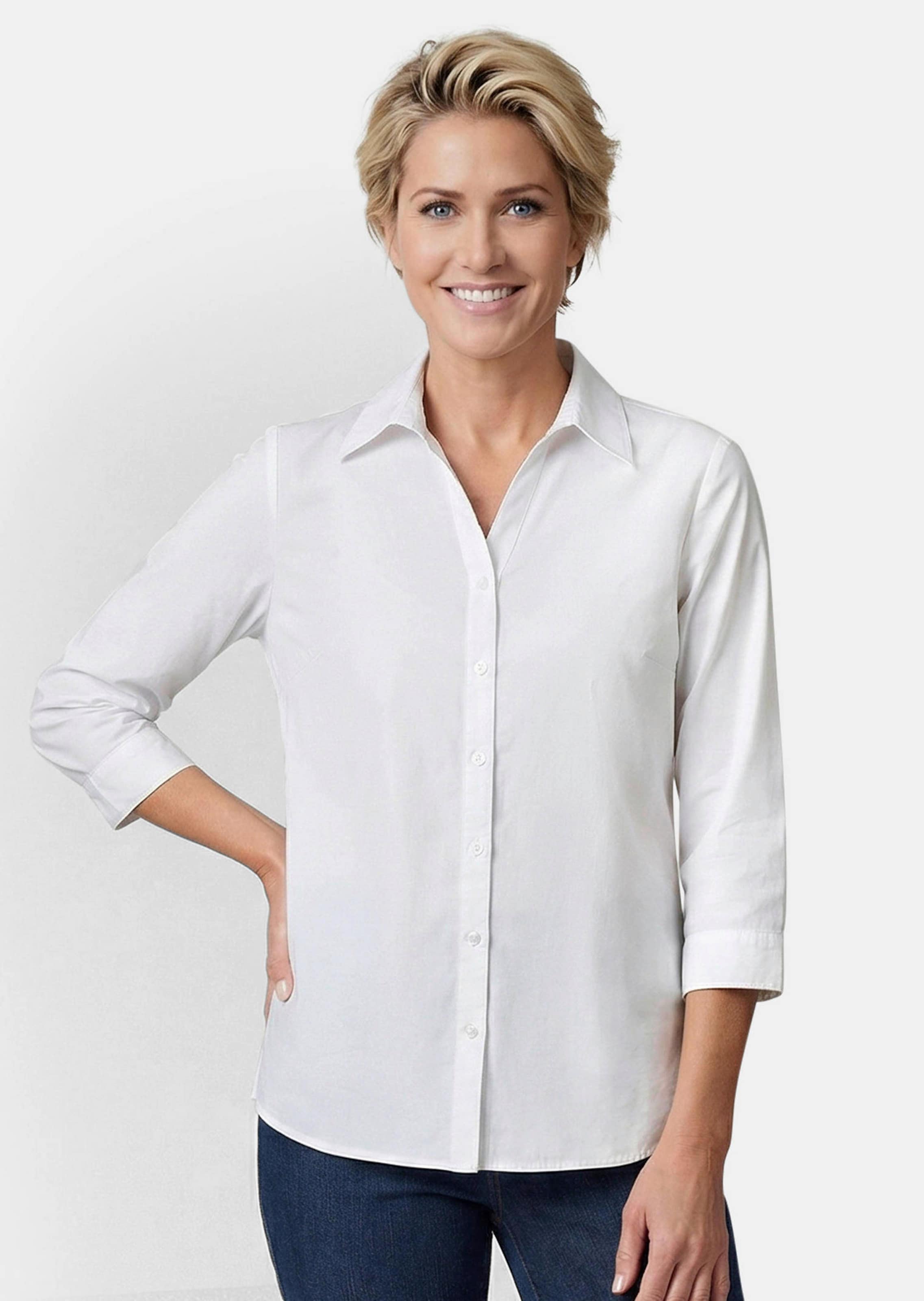 Comfortabele stretchblouse met katoen