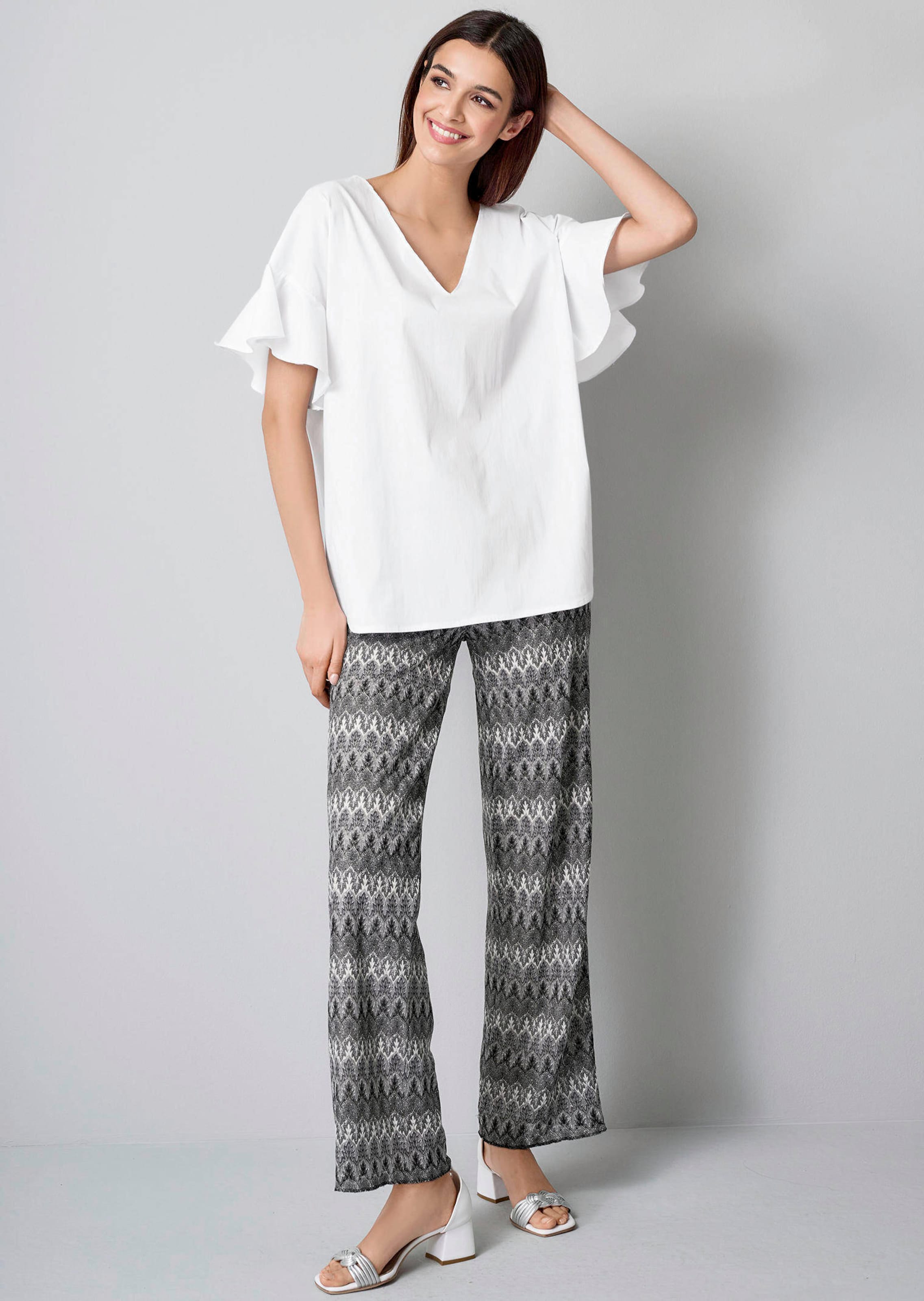 Bluse mit V-Ausschnitt