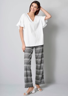 Bluse mit V-Ausschnitt thumbnail 1