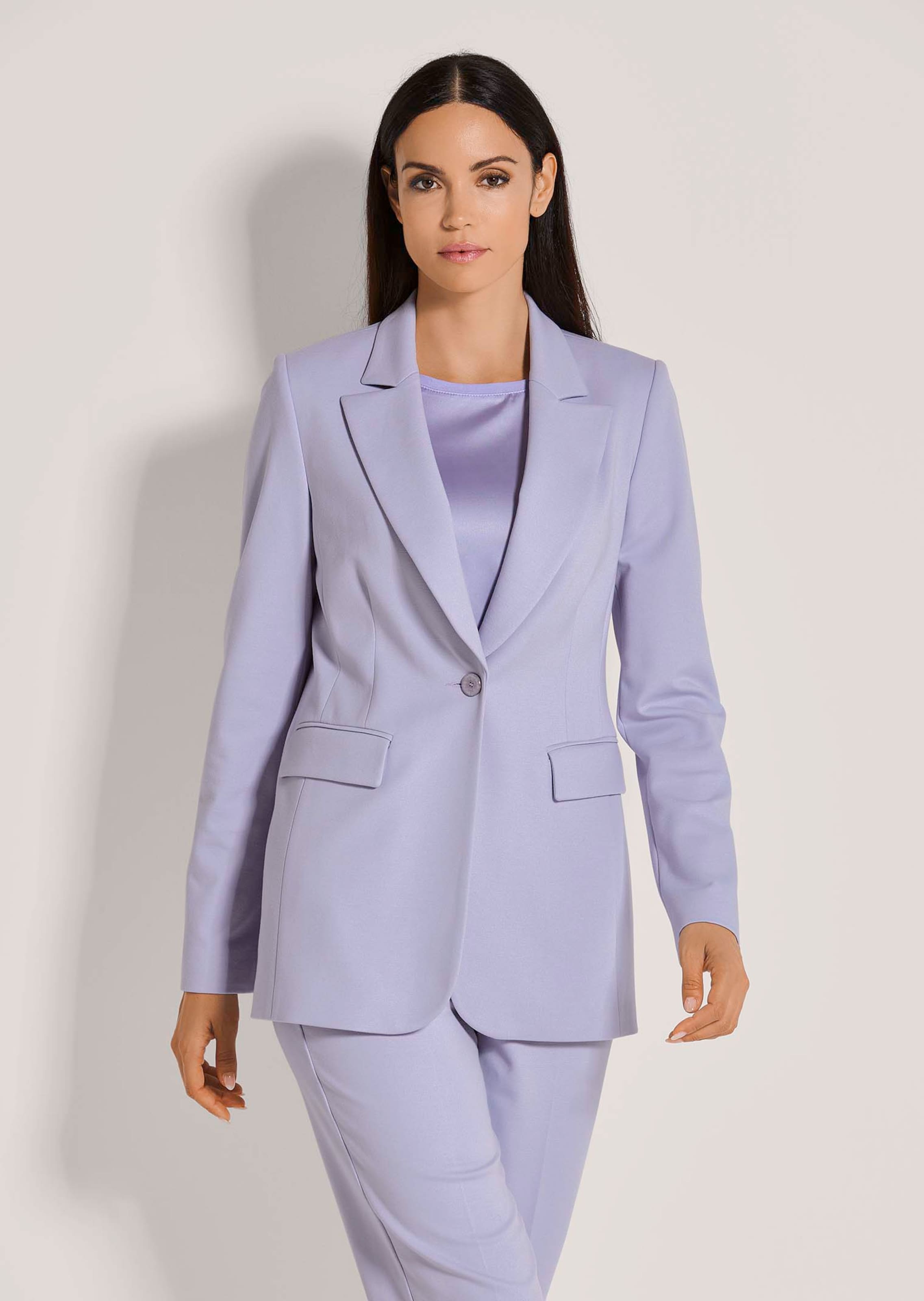 Long jersey blazer