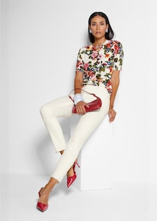 Rundhals-Pullover mit Unikat-Print thumbnail 1