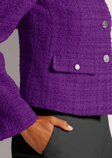 Kurzer Tweed-Blazer thumbnail 6