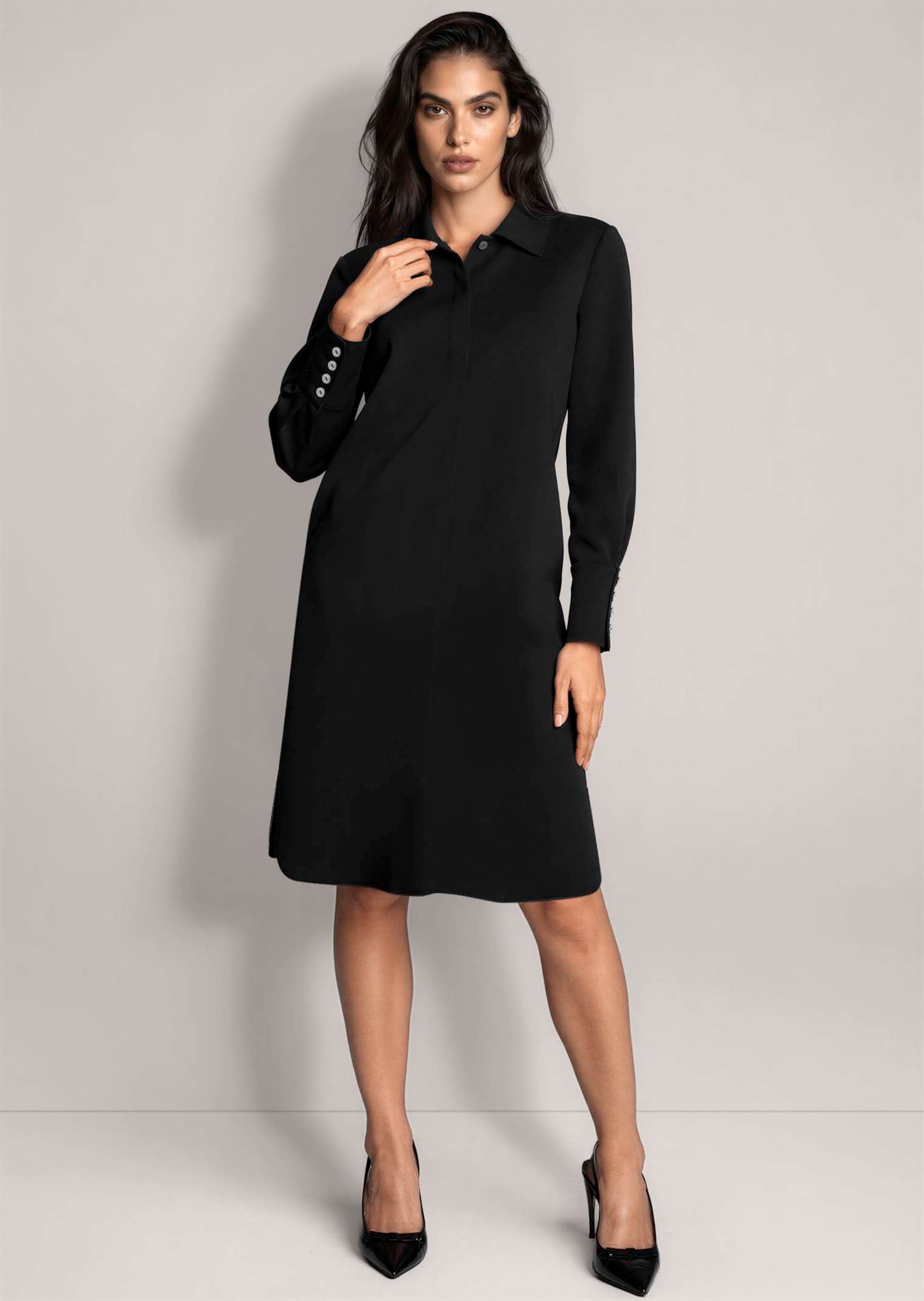 Hemdblusenkleid mit lässiger Silhouette