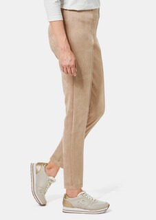 Moderne Leggings in trendigem Velourslederimitat thumbnail 4