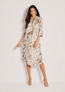 Sommerkleid mit floralem Print und 3/4-Arm thumbnail 3