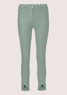 Slim-fit jeans met rafelzoom thumbnail 7