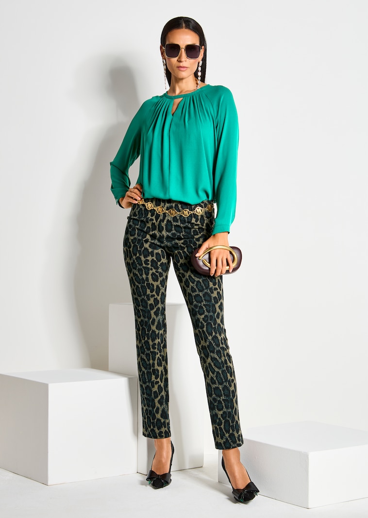 Legging met modieuze luipaardprint
