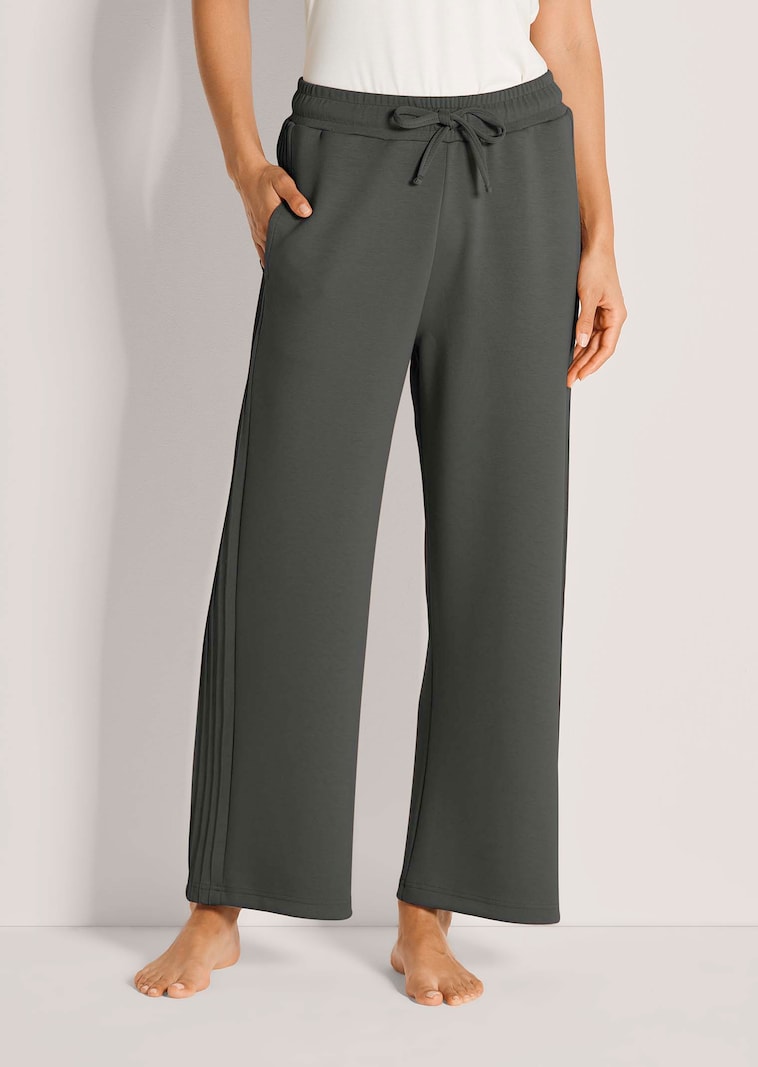 Pantalon de détente ample à liserés