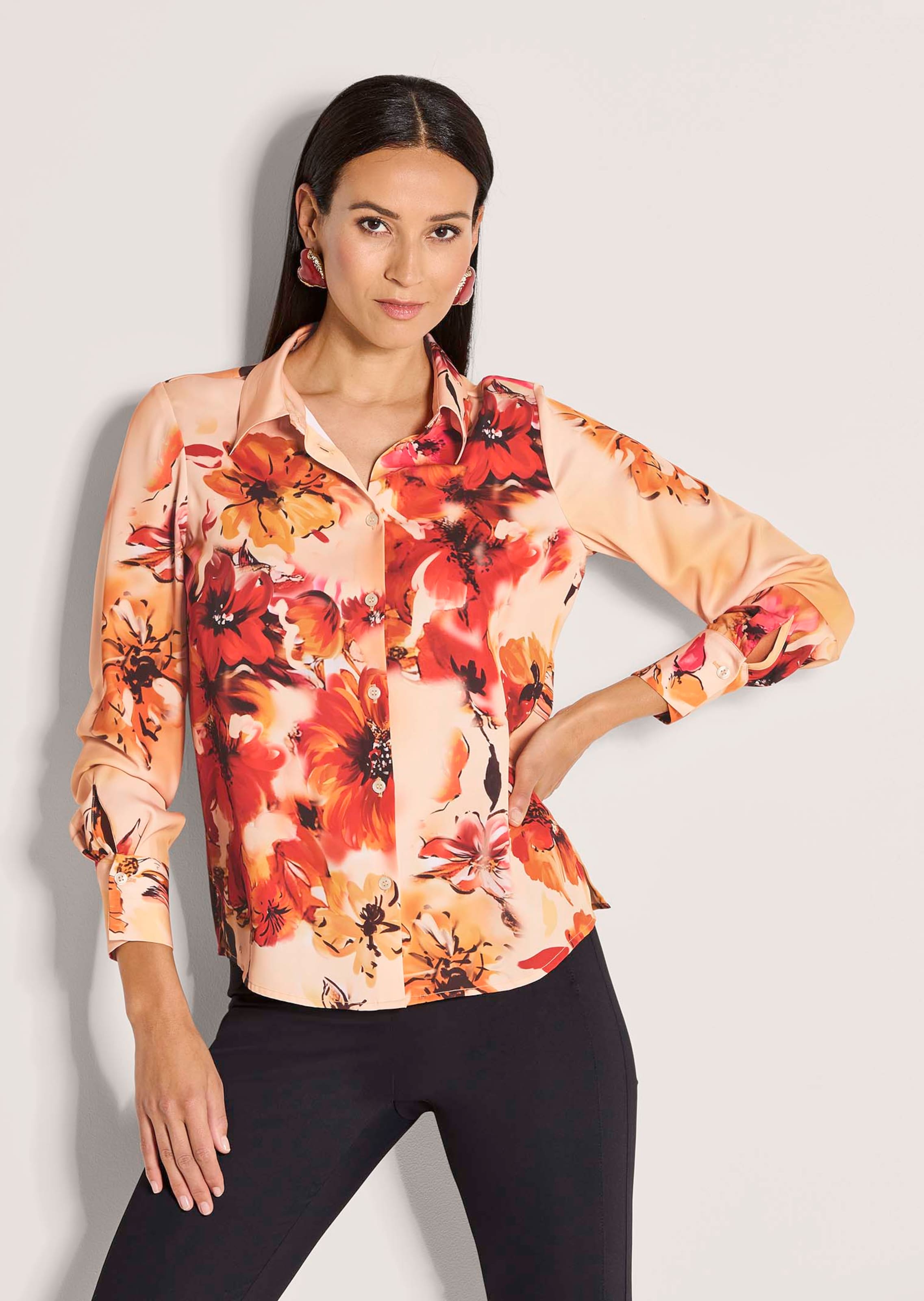 Bluse mit floralem Muster