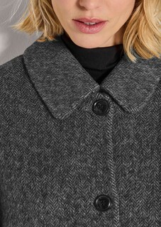 Doubleface-Jacke mit Fischgratmuster thumbnail 6