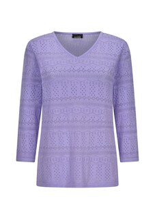 Leichter Strickpullover mit Ajourmuster thumbnail 6