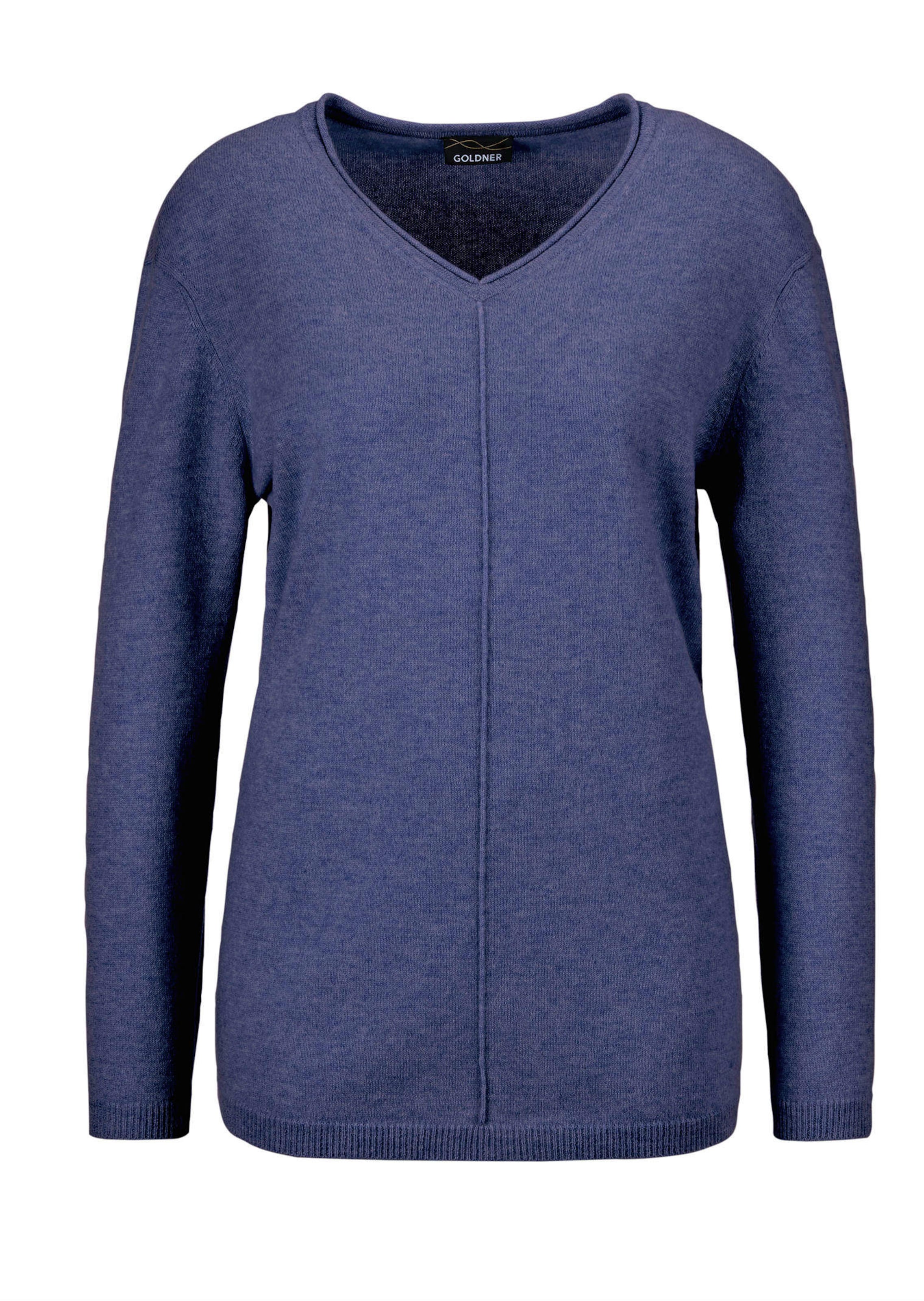 Kaschmirpullover mit V-Ausschnitt
