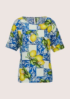 Bluse mit Zitronen-Print thumbnail 7