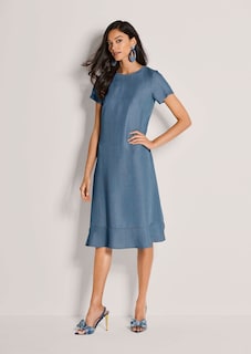 Luftiges Kleid in Jeansoptik thumbnail 3