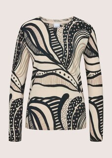 Feinstrick-Pullover mit Fantasy-Print thumbnail 7