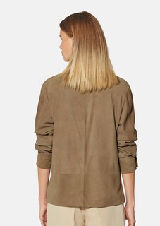 Veste en cuir velours de chèvre thumbnail 4