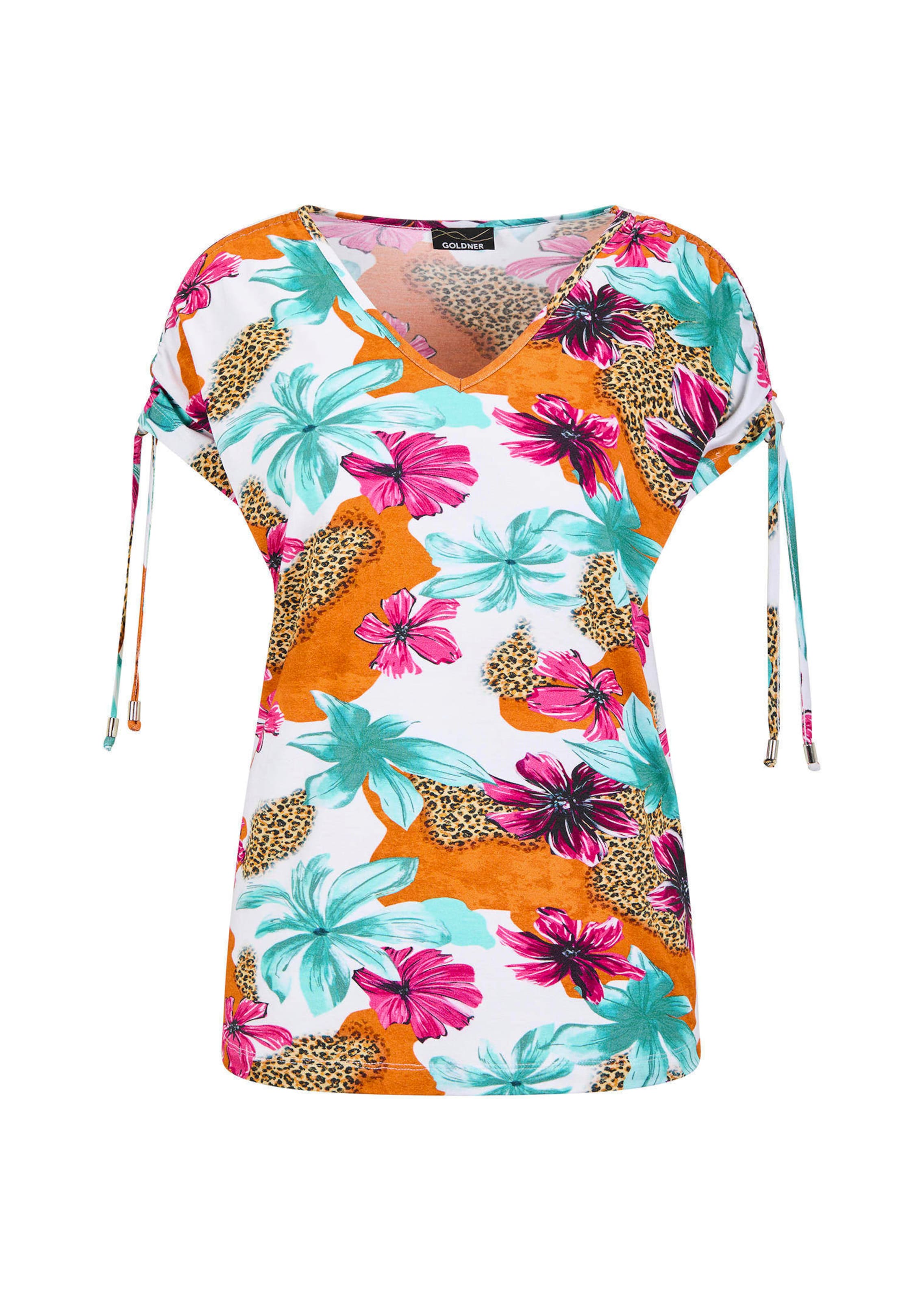 Jersey shirt met plooi op de schouder
